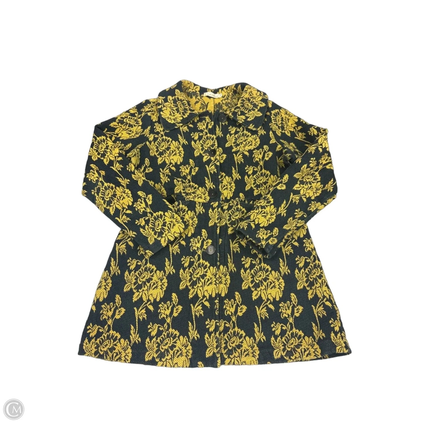 Jacket Other By Cut Loose In Black & Yellow, Size: M
