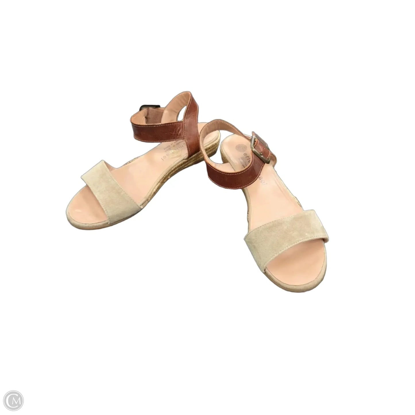 Sandals Flats By Eric Michael London In Tan, Size: 9
