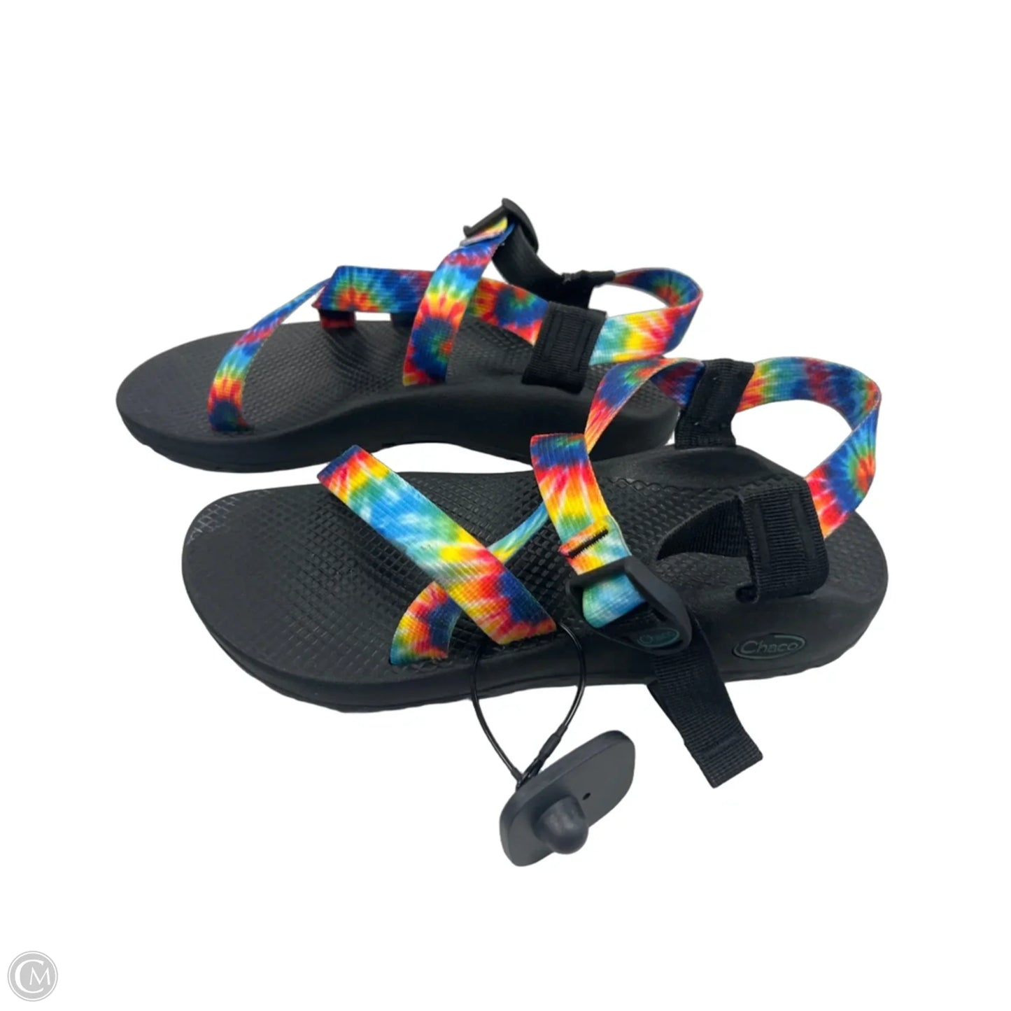 Sandals Flats By Chacos In Rainbow Print, Size: 9