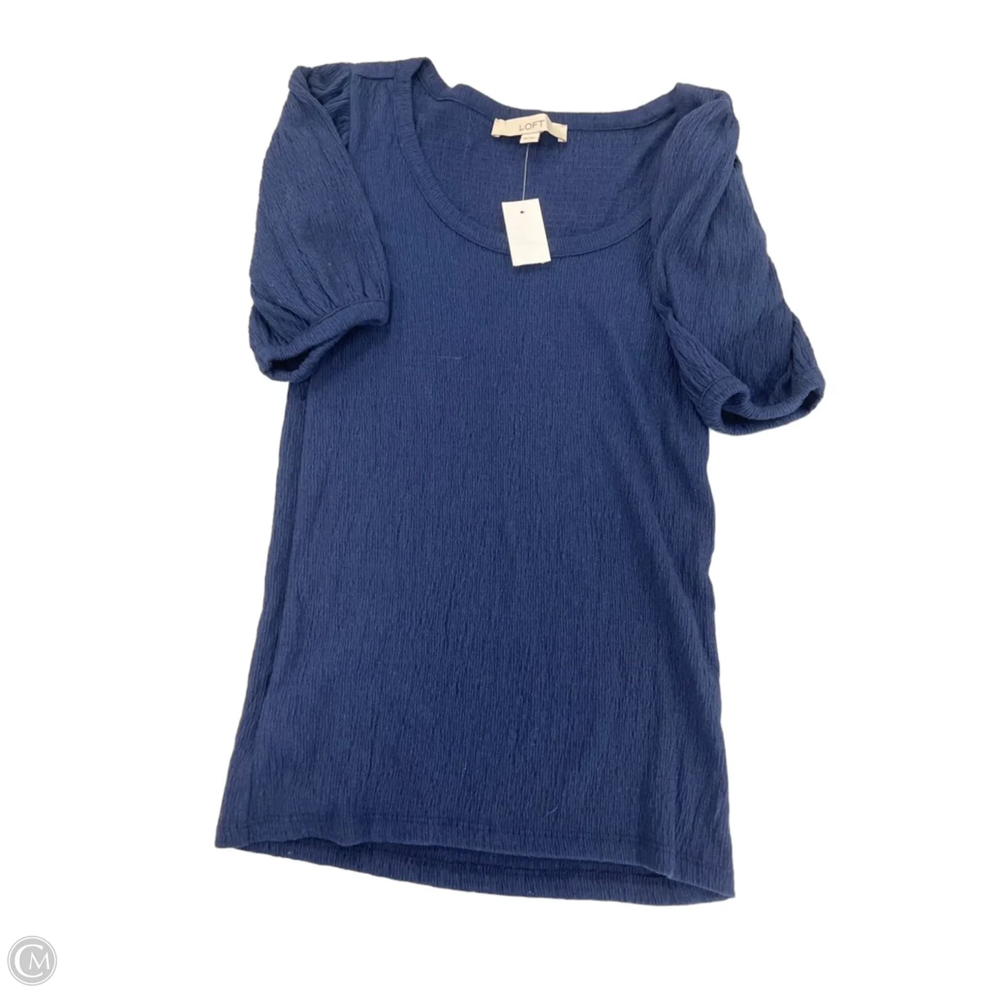 Top Short Sleeve By Loft In Navy, Size: Xs