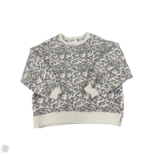 Sweatshirt Crewneck By Aerie In Animal Print, Size: Xxs