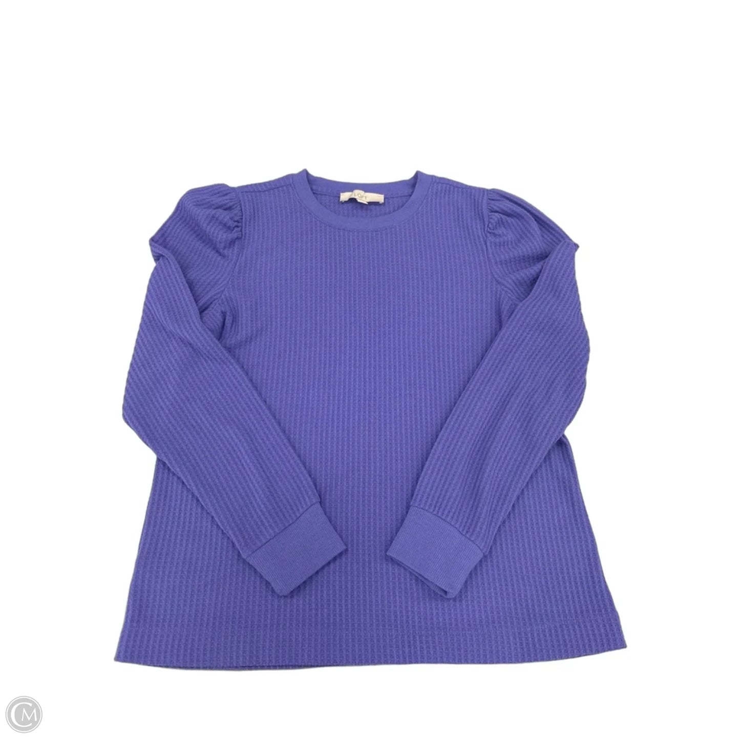 Top Long Sleeve By Loft In Purple, Size: M