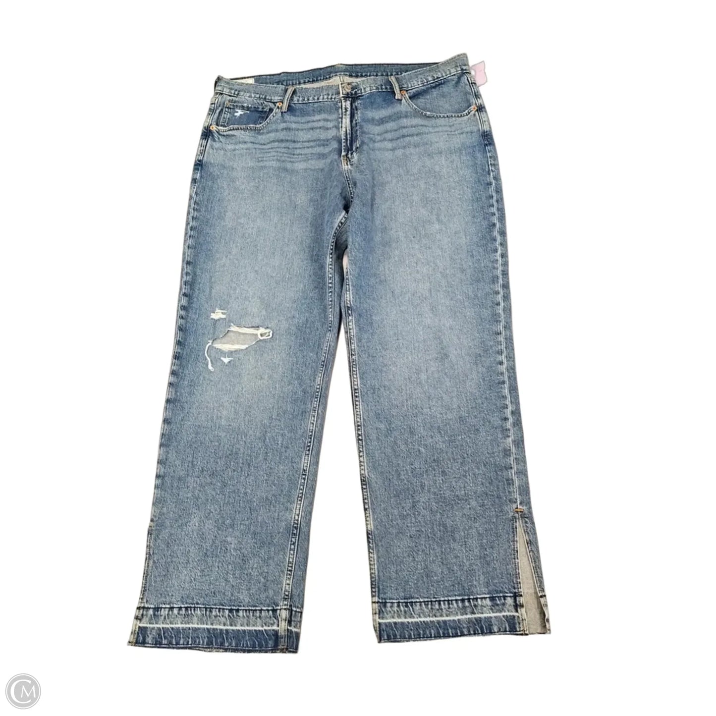 Jeans Wide Leg By Gap In Blue Denim, Size: 20