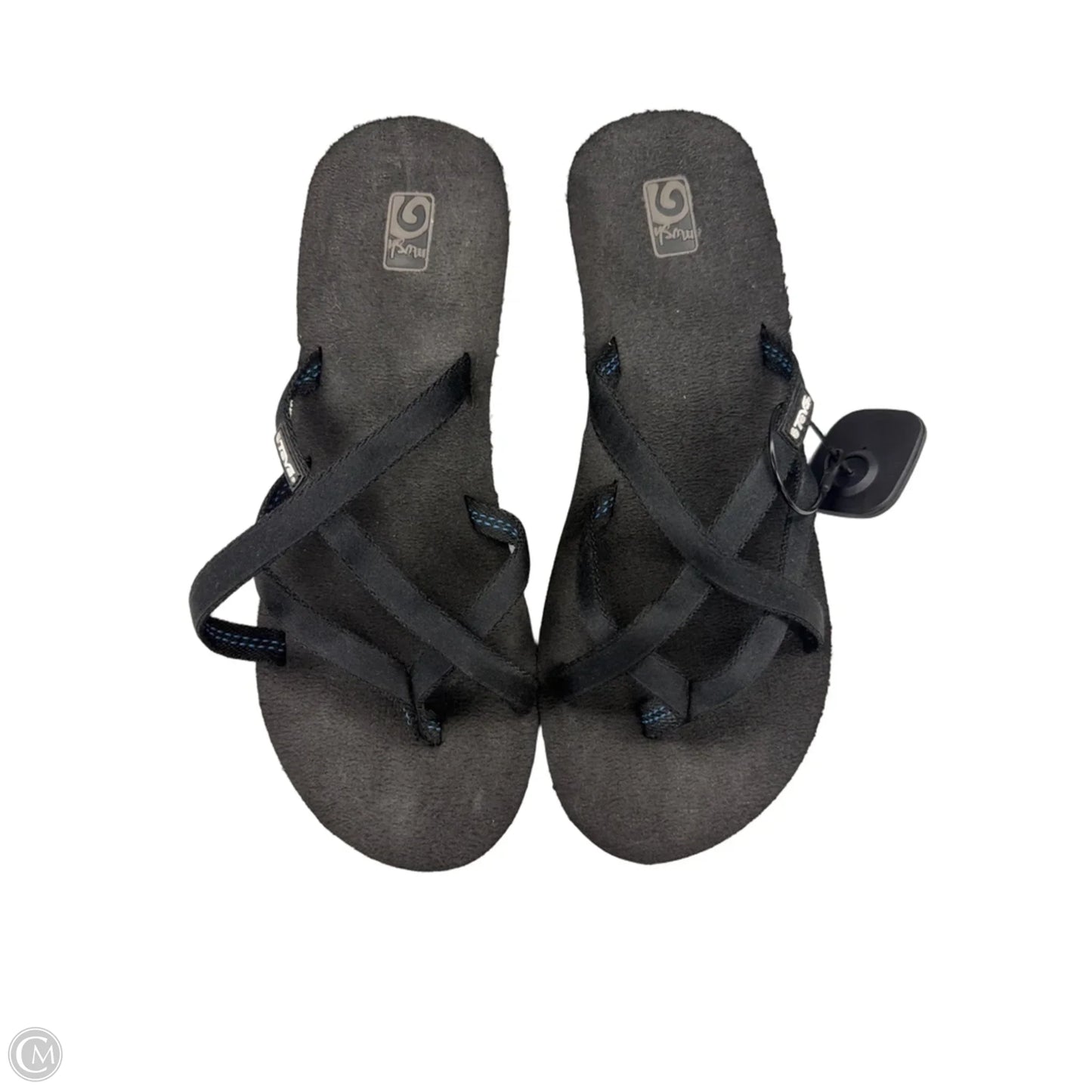 Sandals Heels Wedge By Teva In Black, Size: 10