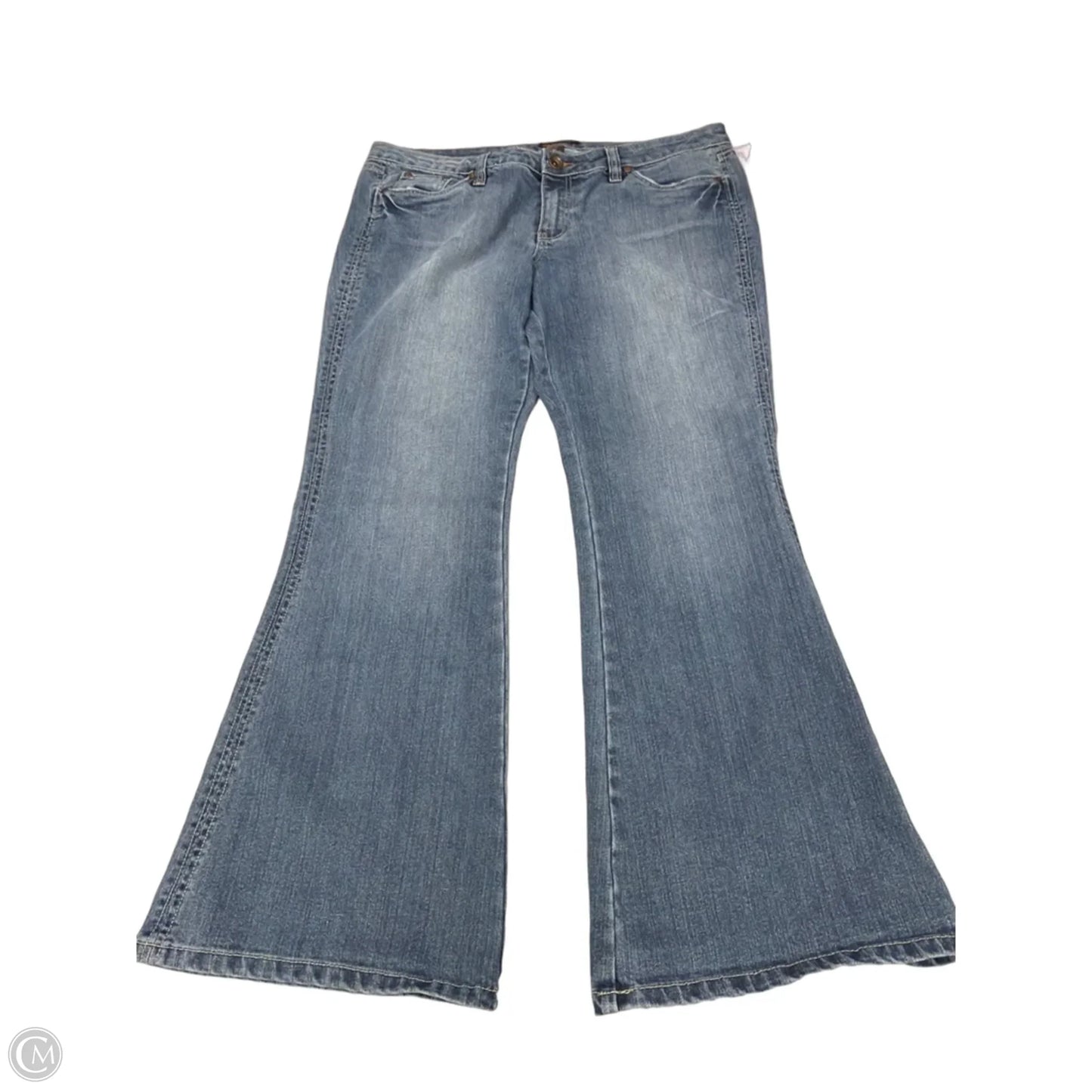 Jeans Wide Leg By Dollhouse In Blue Denim, Size: 16