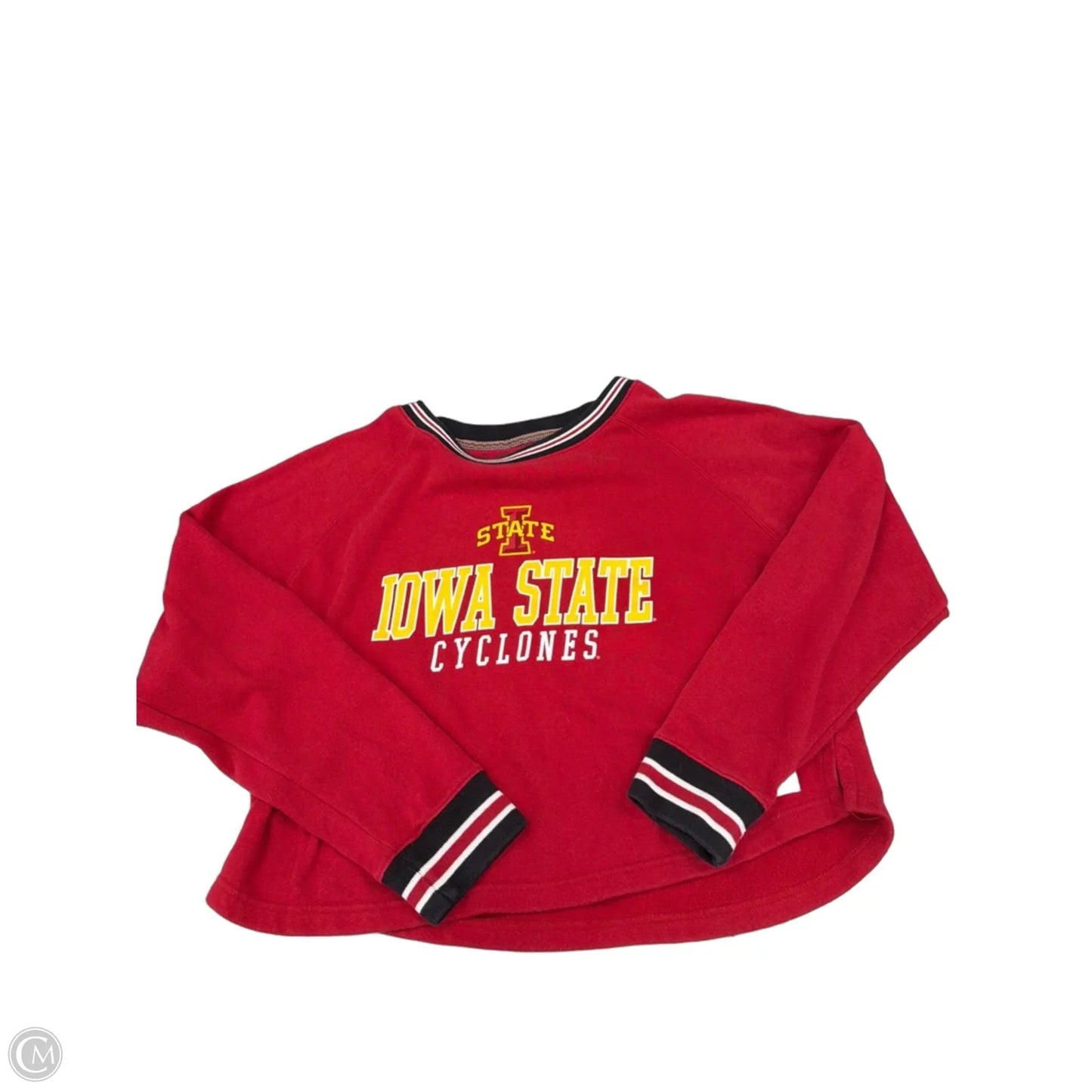 Top Long Sleeve By Pressbox In Red, Size: L