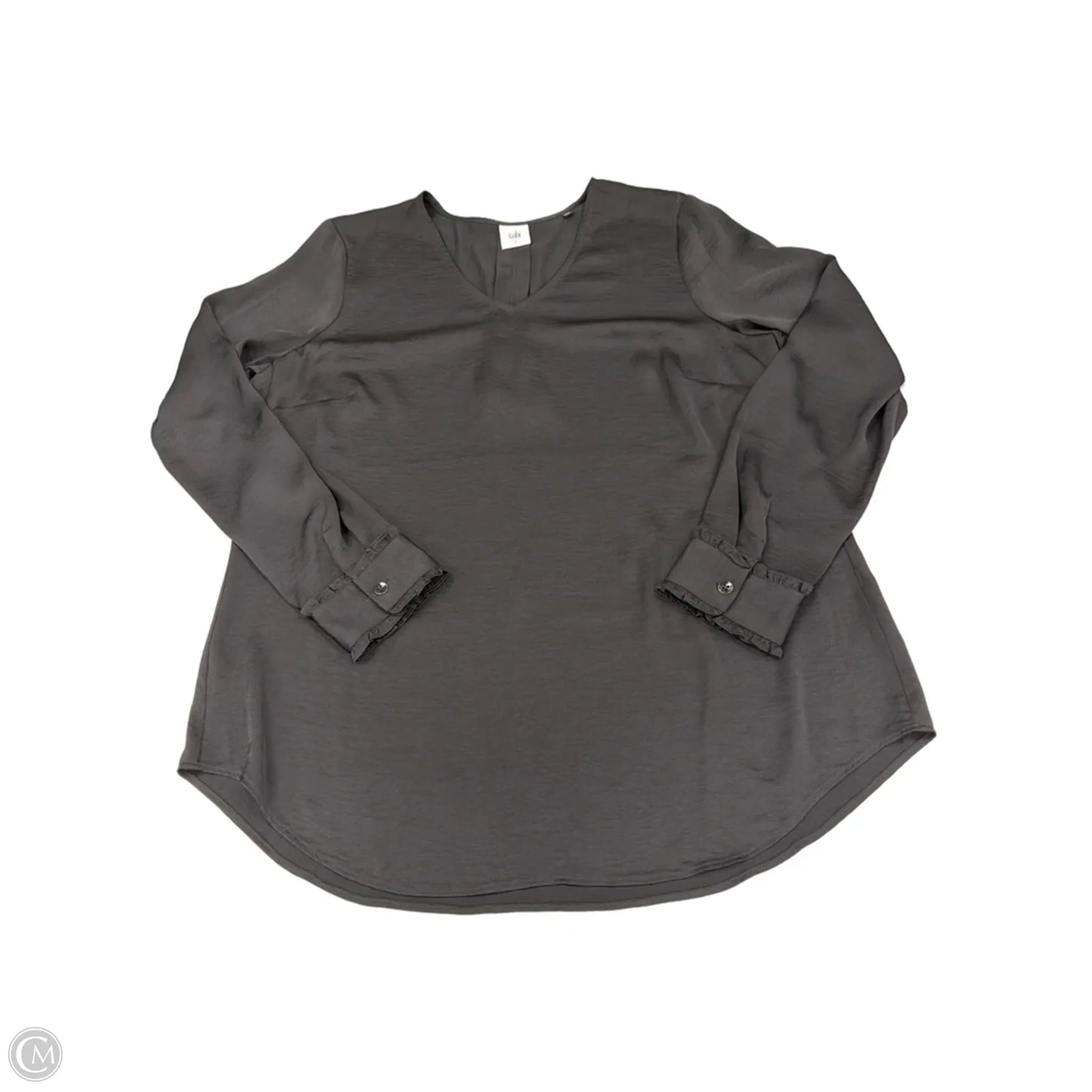 Top Long Sleeve By Cabi In Black, Size: L