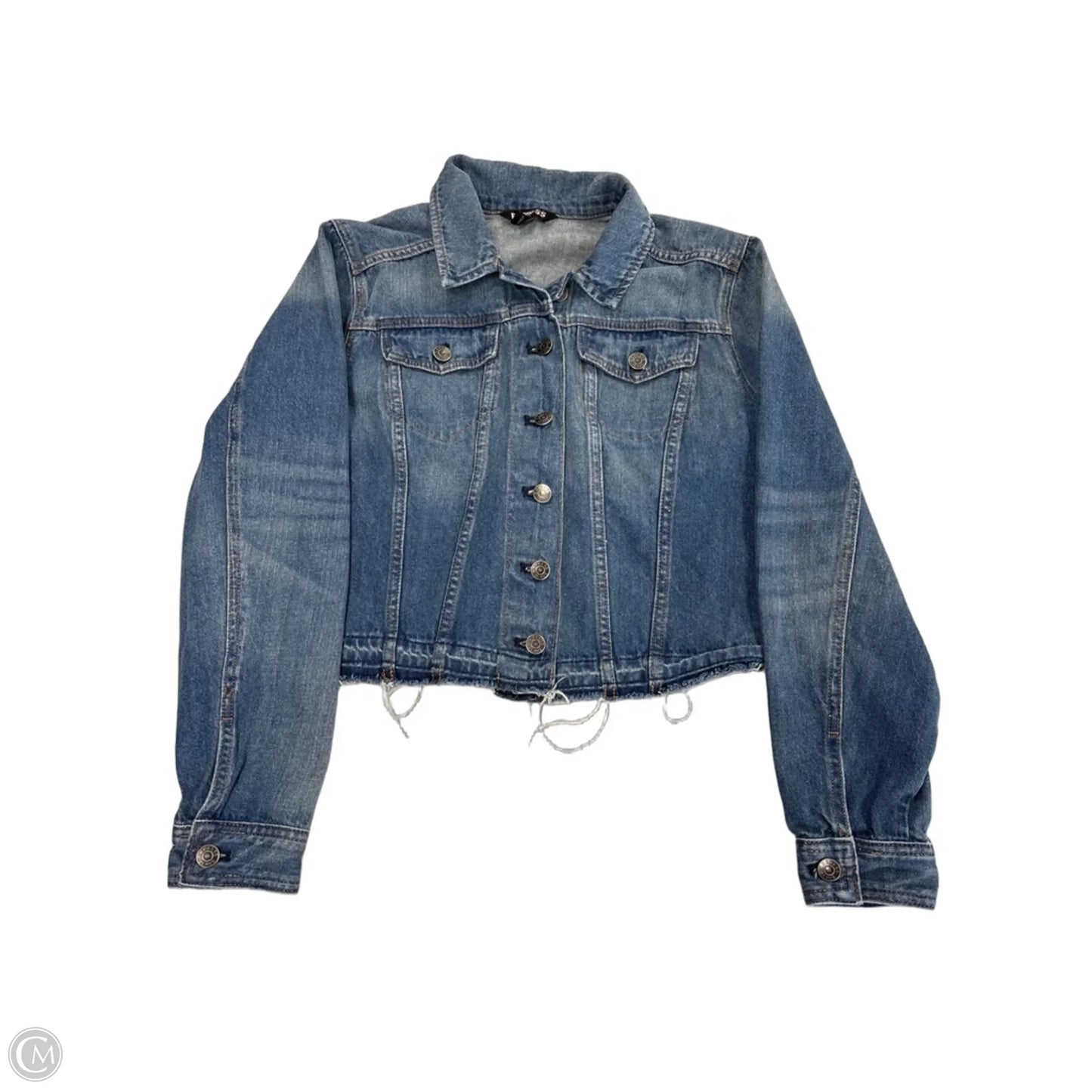 Jacket Denim By Express In Blue Denim, Size: M