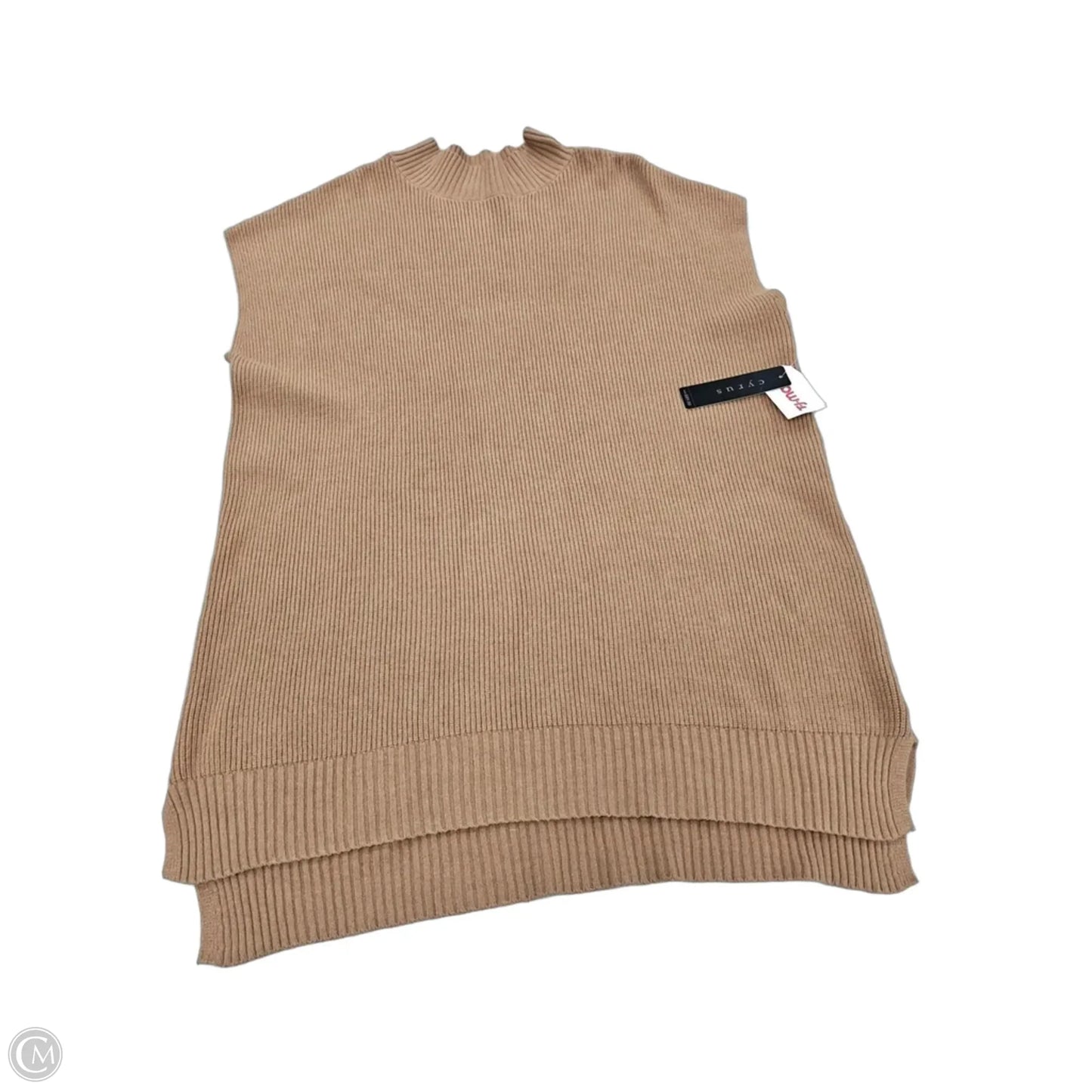 Dress Sweater By Cyrus In Tan, Size: 1x
