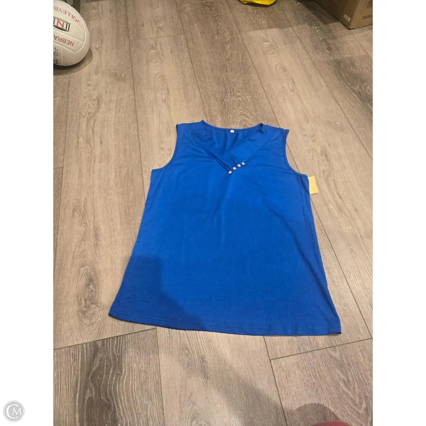Tank Top By Cme In Blue, Size: M