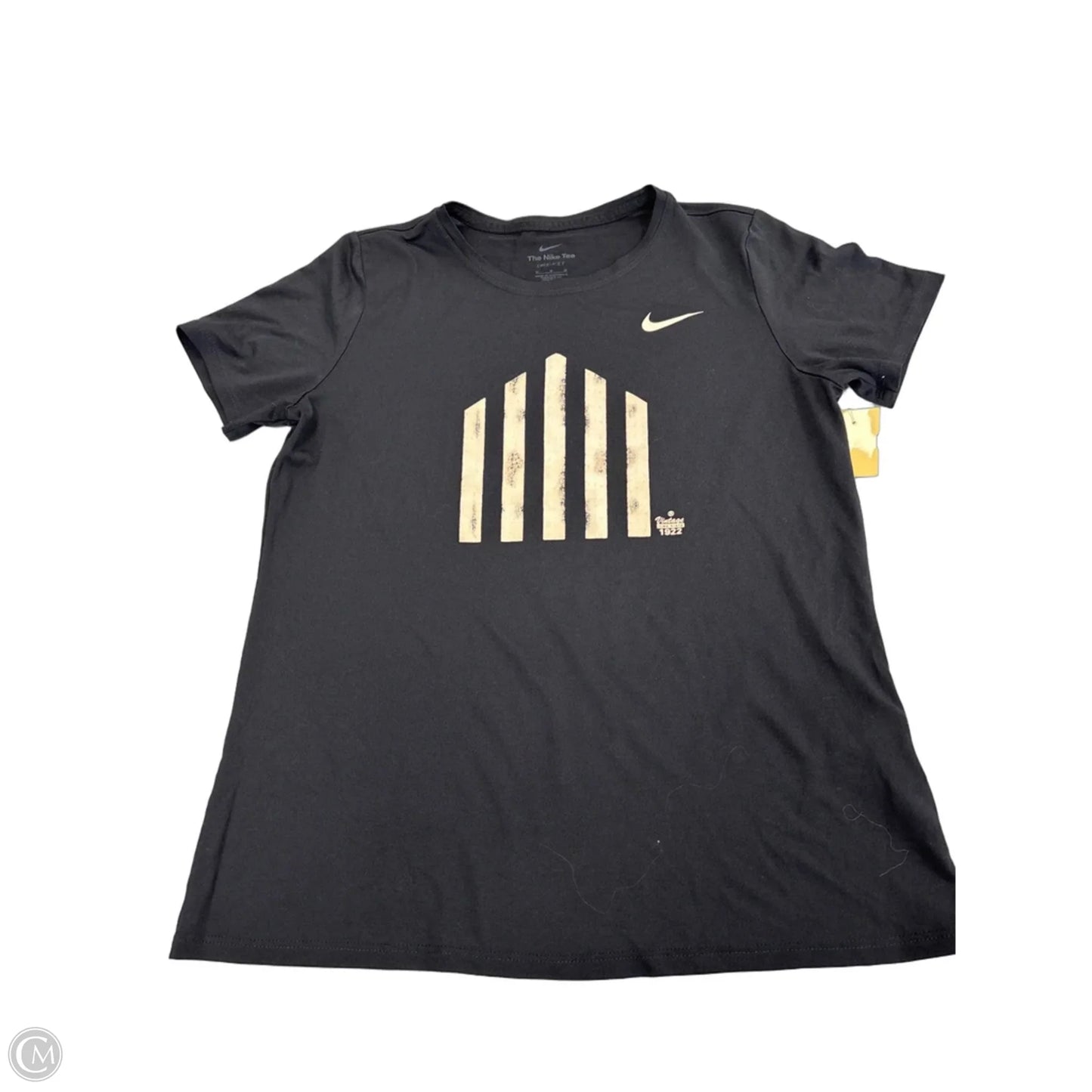 Top Short Sleeve By Nike In Black, Size: M