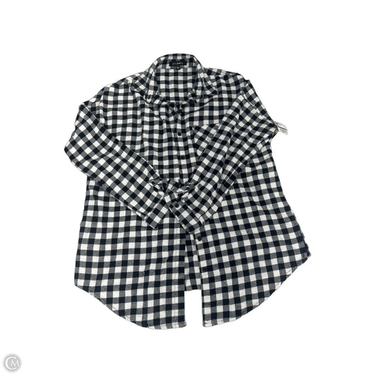 Top Long Sleeve By Cme In Black & White, Size: S