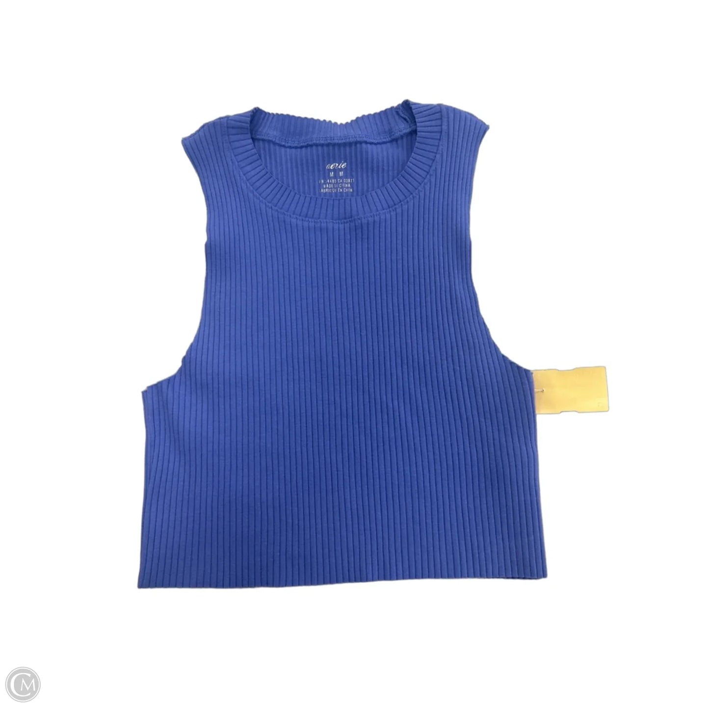Top Sleeveless By Aerie In Blue, Size: M