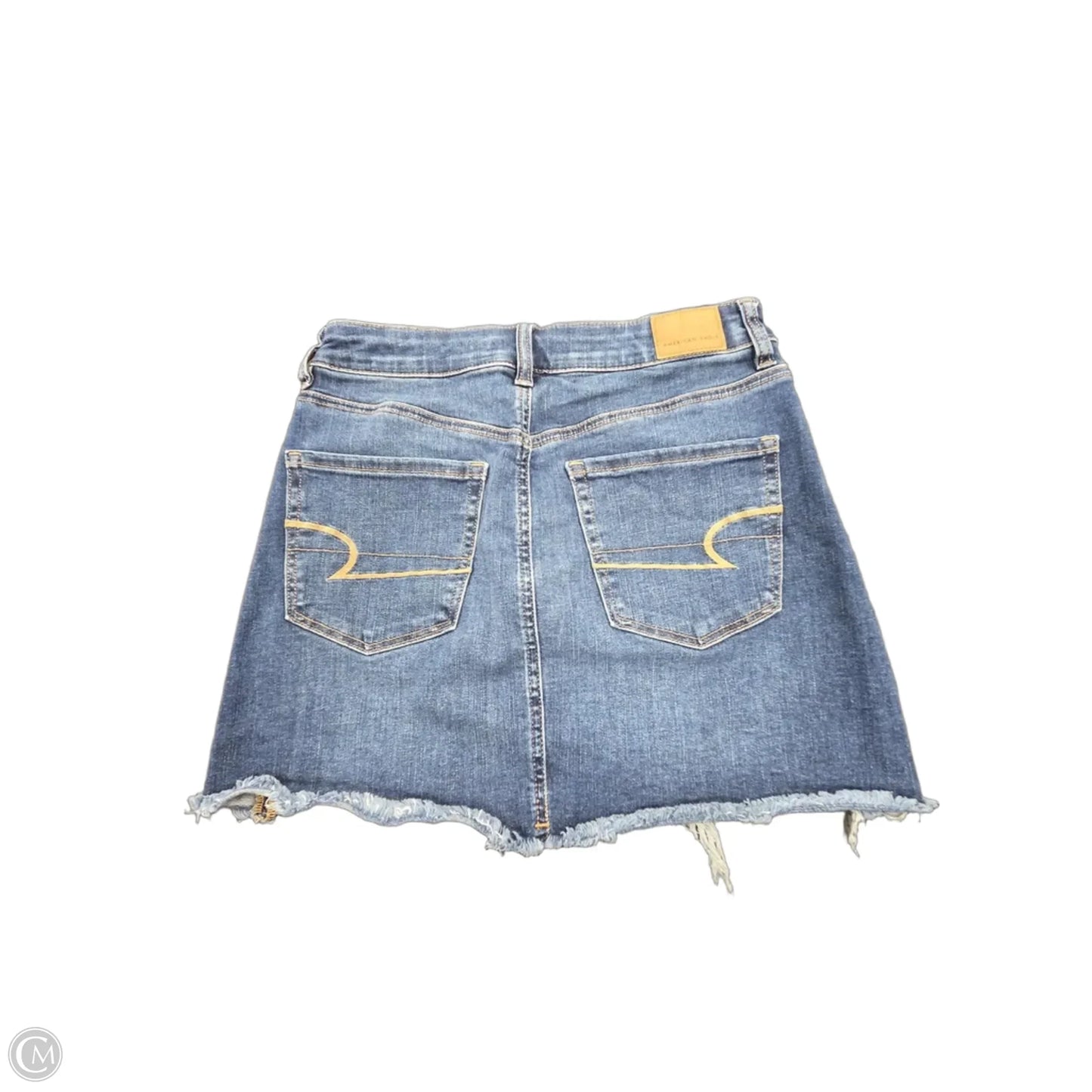 Skirt Mini & Short By American Eagle In Blue Denim, Size: 6