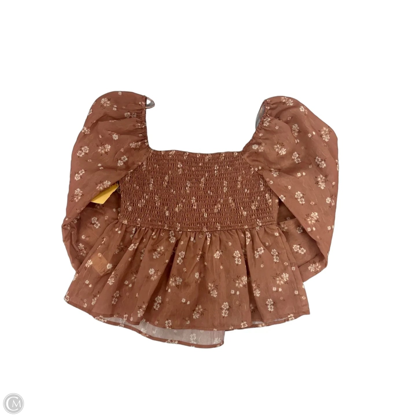 Top Long Sleeve By Altard State In Brown, Size: Xxs