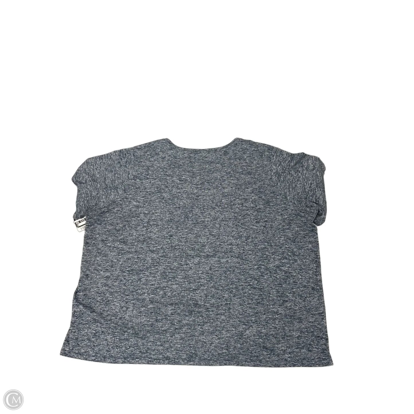 Athletic Top Short Sleeve By Nike In Grey, Size: 3x