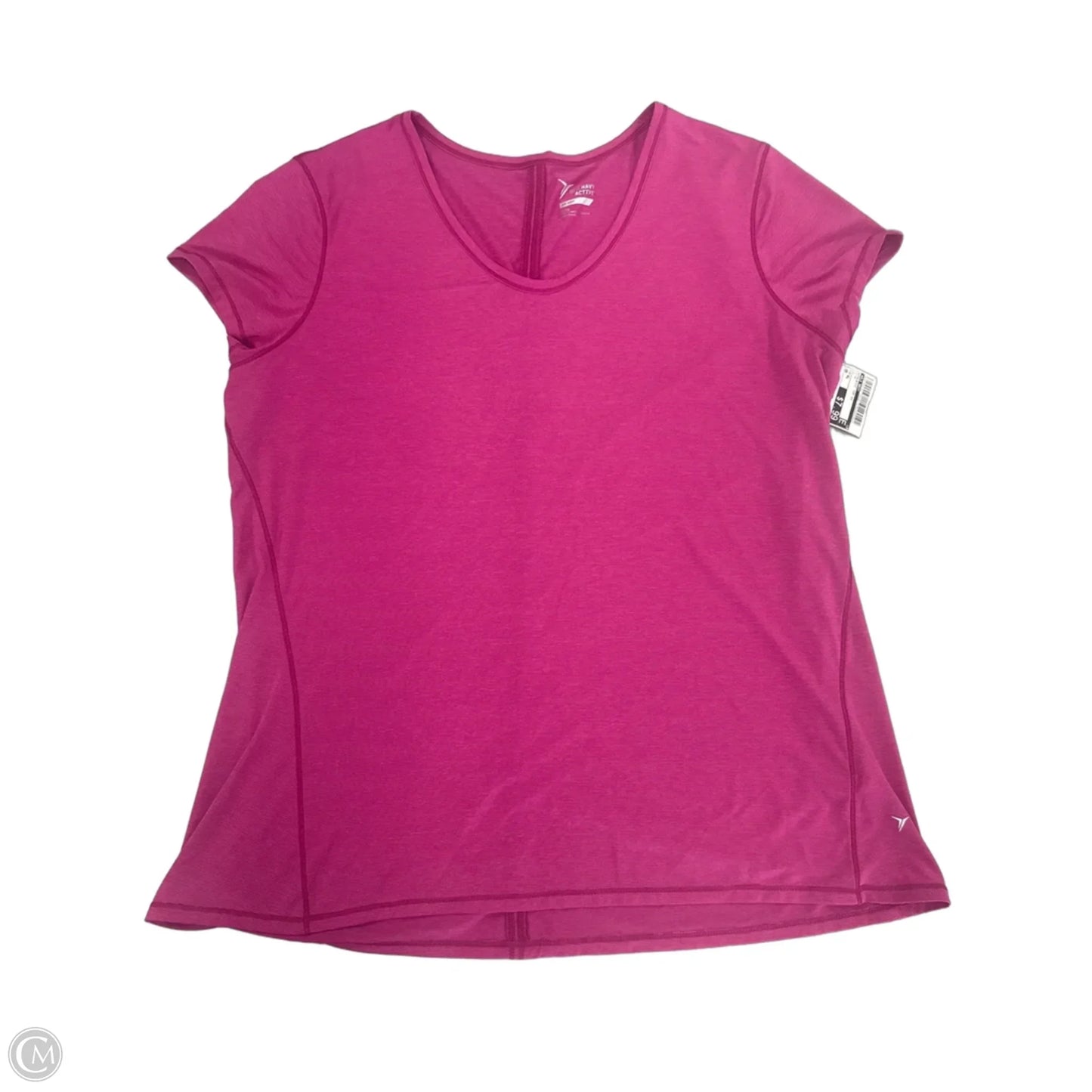 Athletic Top Short Sleeve By Old Navy In Pink, Size: Xl