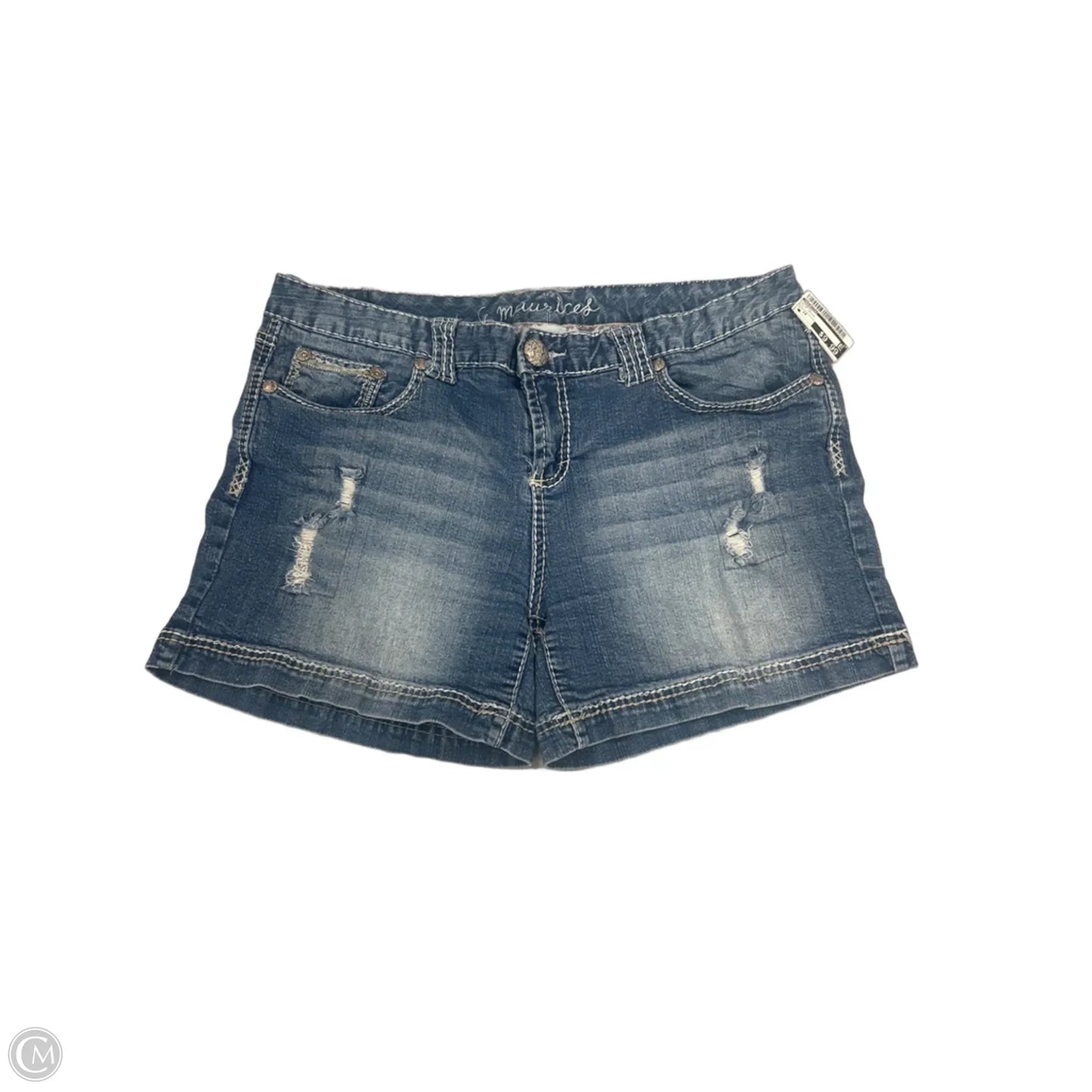 Shorts By Maurices In Blue Denim, Size: 14