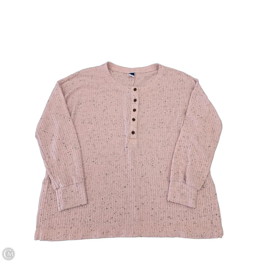 Top Long Sleeve By Old Navy In Pink, Size: S