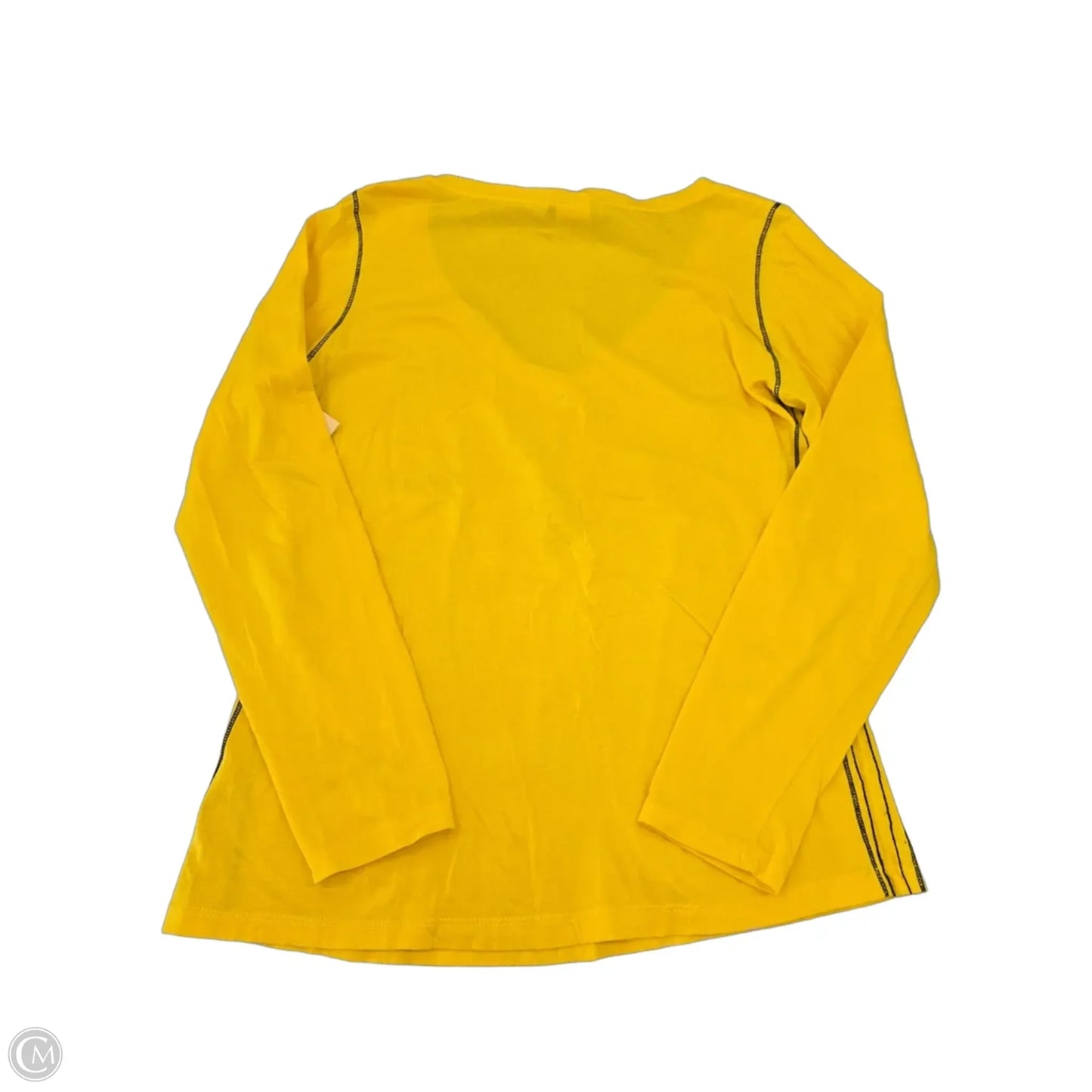 Top Long Sleeve By Cme In Yellow, Size: Xl