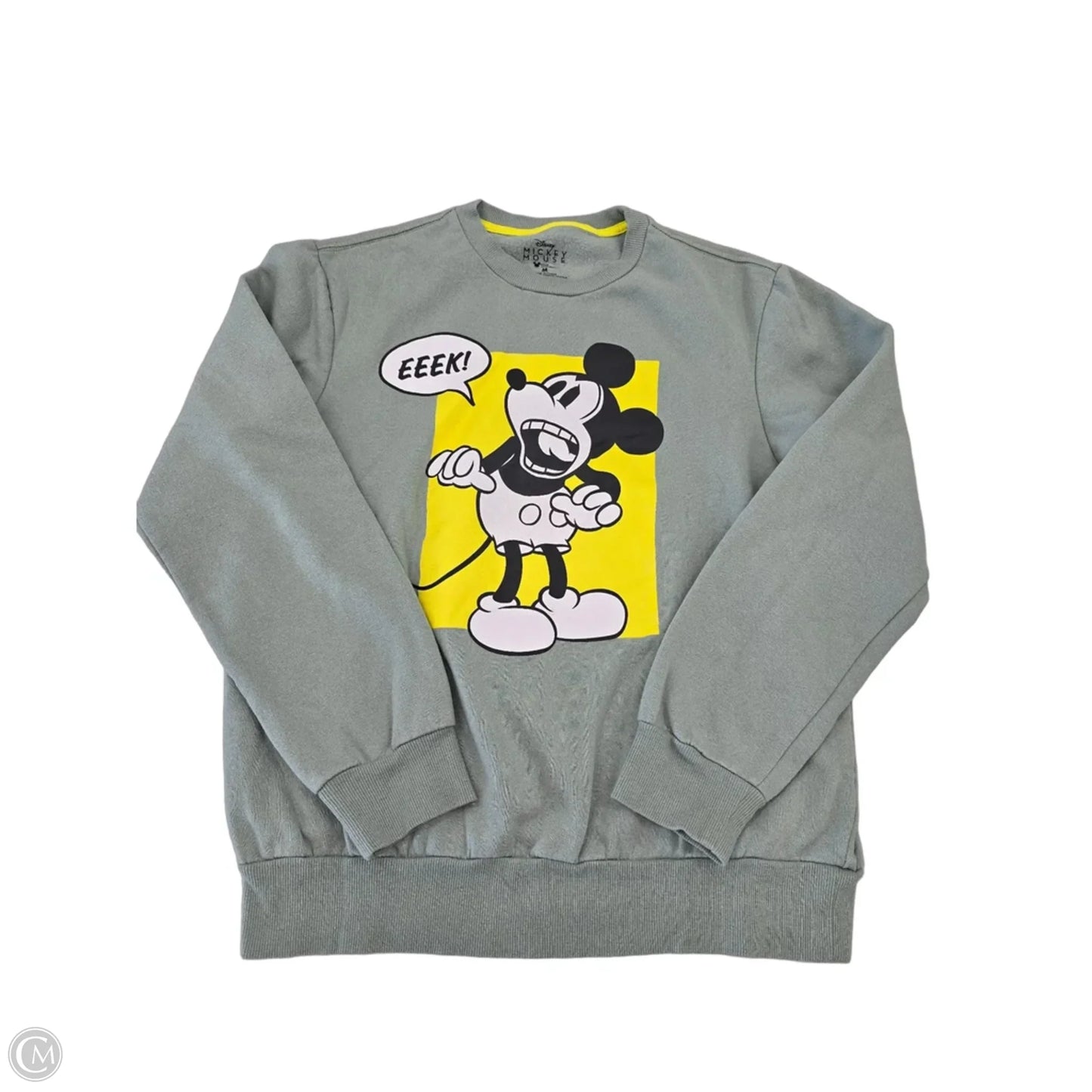 Sweatshirt Crewneck By Disney In Green, Size: M