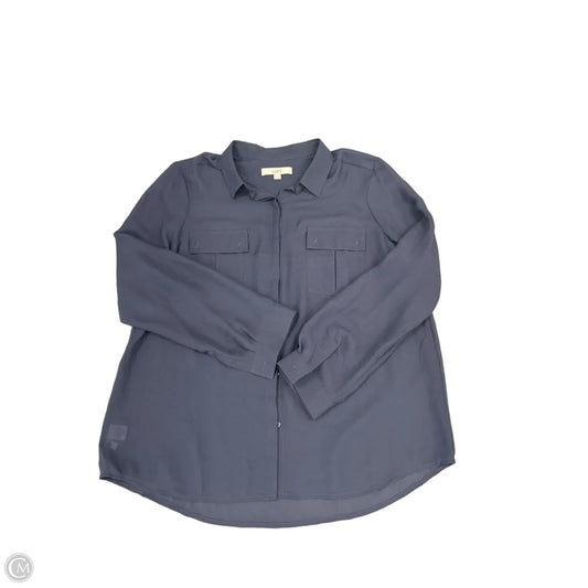 Top Long Sleeve By Loft In Blue, Size: Xl