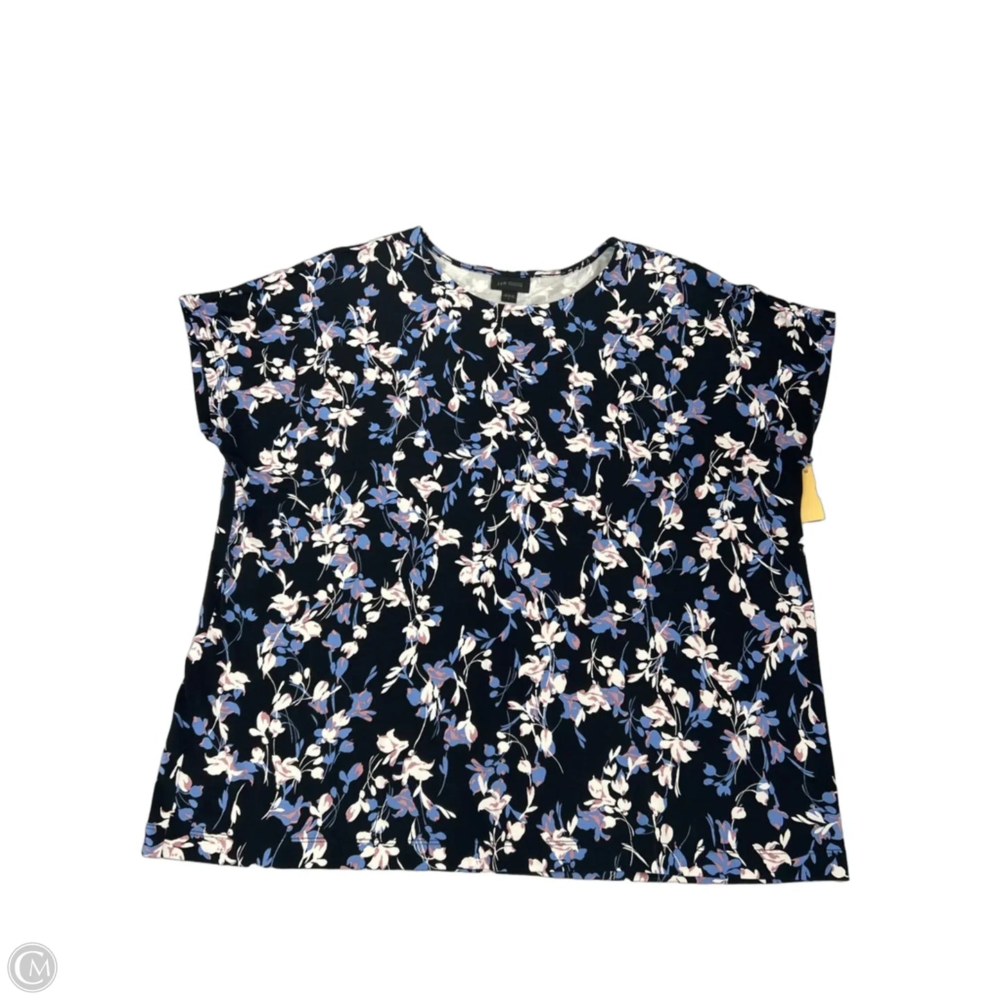 Top Short Sleeve By J. Jill In Black, Size: L