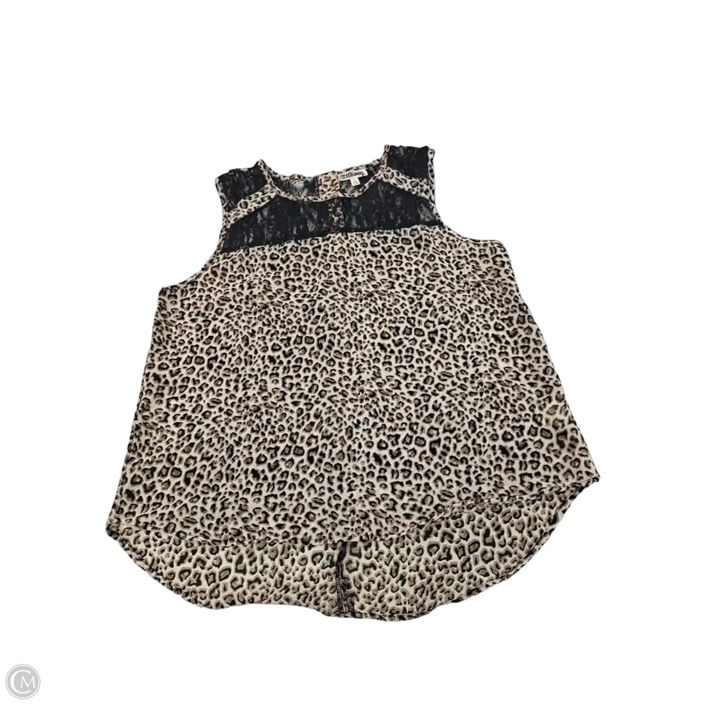Top Sleeveless By Tramp In Leopard Print, Size: L
