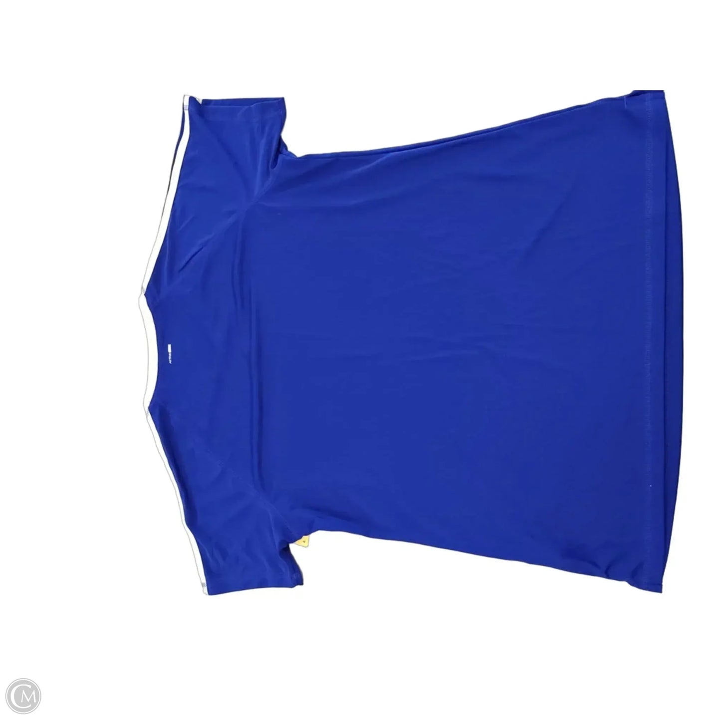 Athletic Top Short Sleeve By Adidas In Blue, Size: L