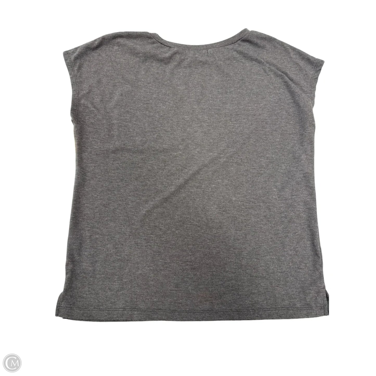 Top Short Sleeve By Cme In Grey, Size: M