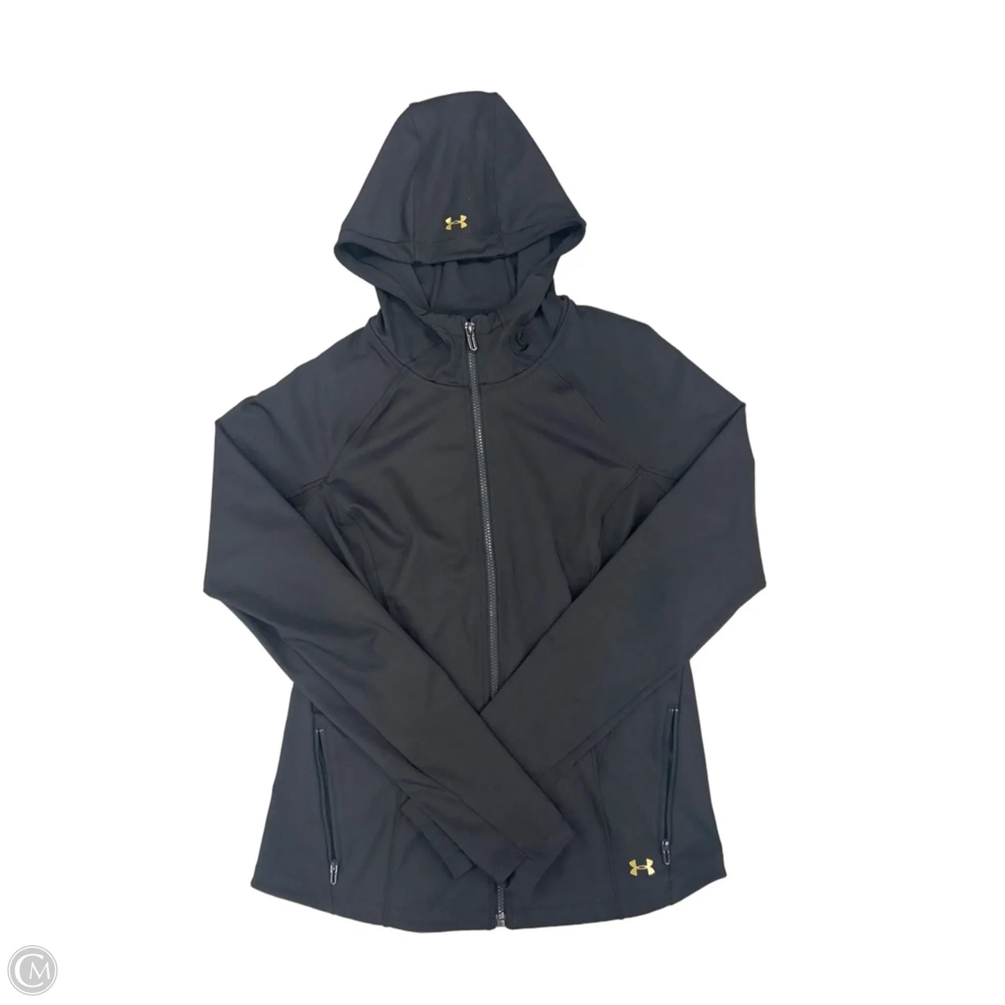 Sweatshirt Hoodie By Under Armour In Black, Size: L