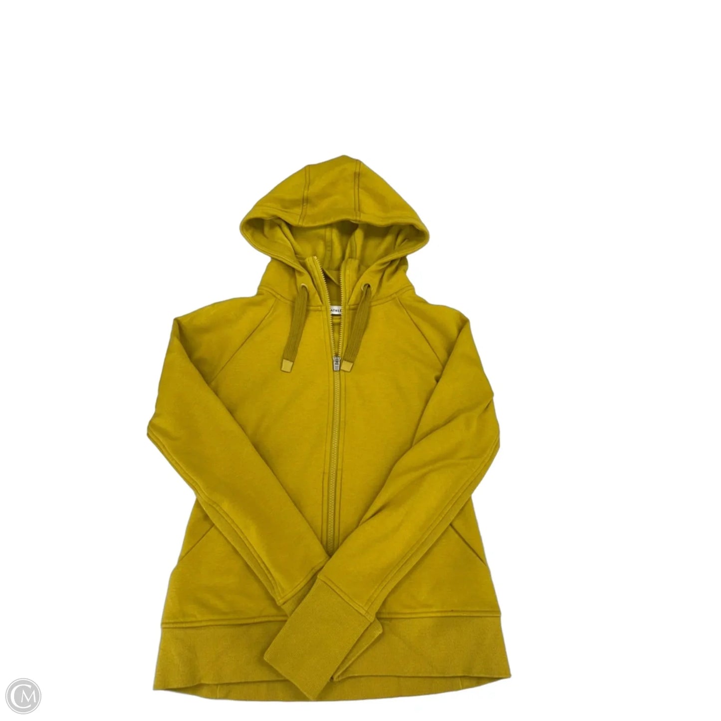 Sweatshirt Hoodie By Athleta In Yellow, Size: S