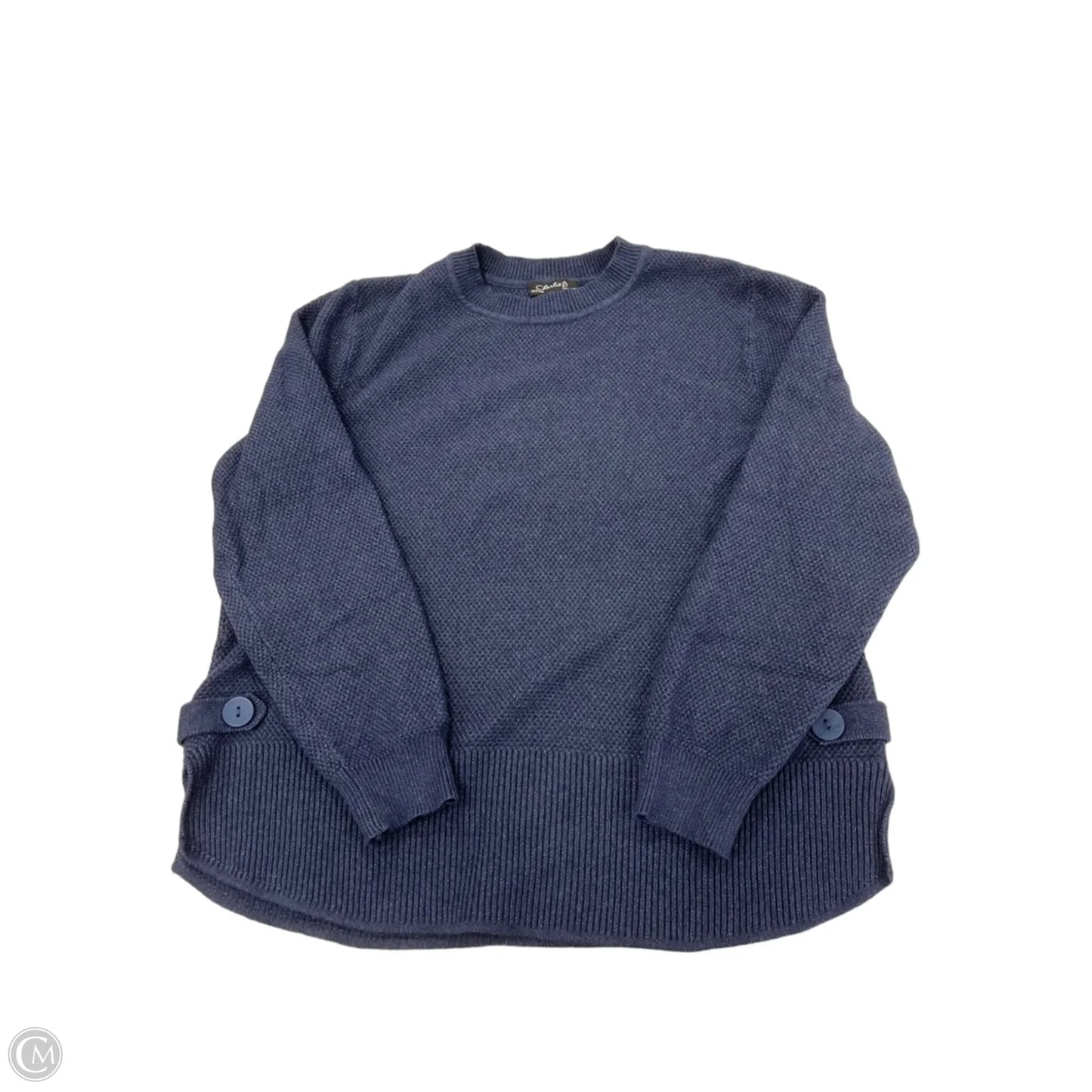 Top Long Sleeve By Charlie B In Navy, Size: L