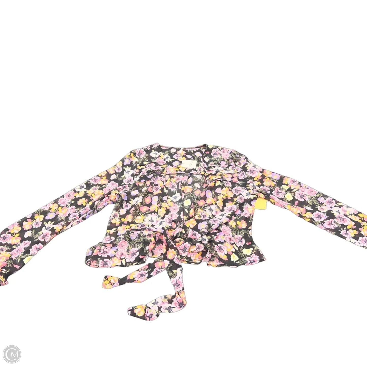 Top Long Sleeve By Free People In Floral Print, Size: M