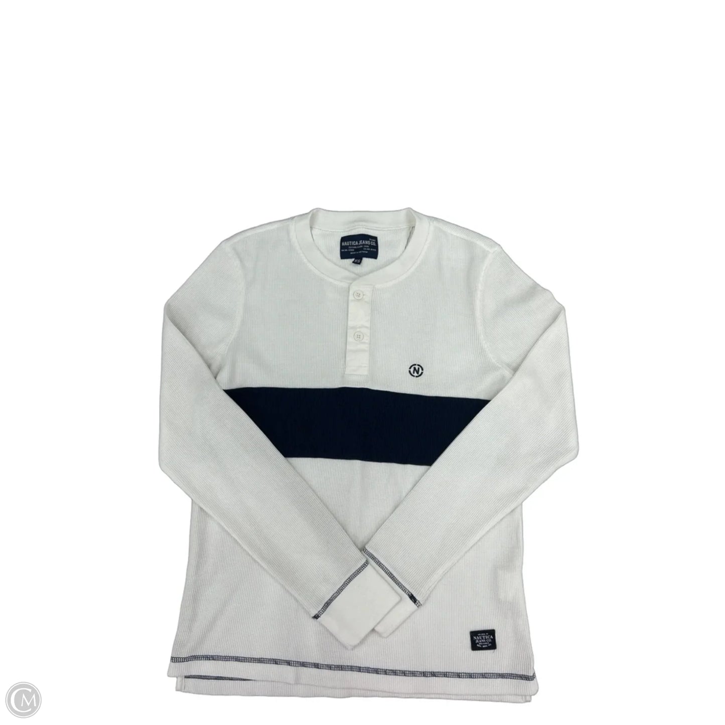 Top Long Sleeve By Nautica In Navy, Size: Xs