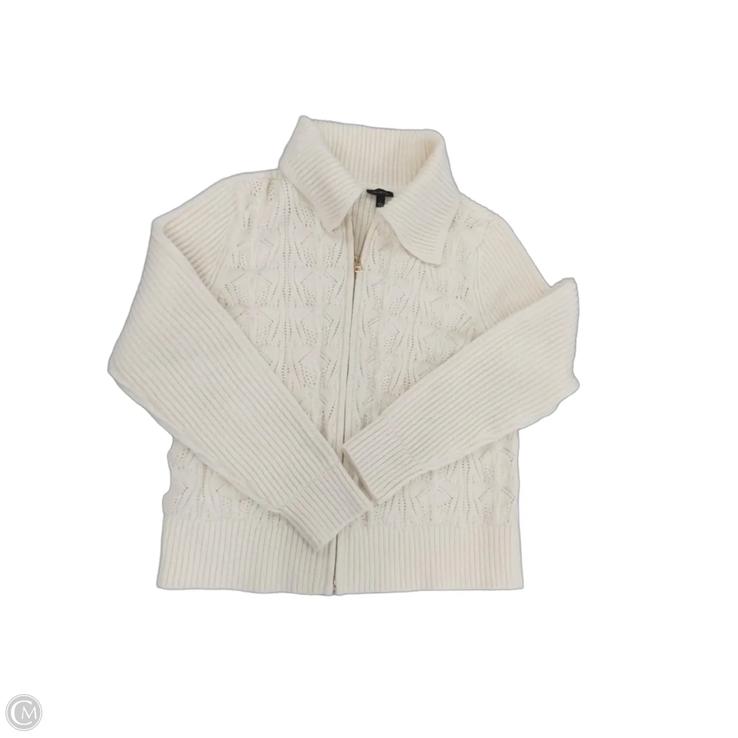 Sweater By Talbots In Cream, Size: L