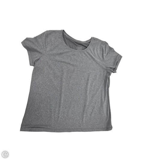 Top Short Sleeve By All In Motion In Grey, Size: L