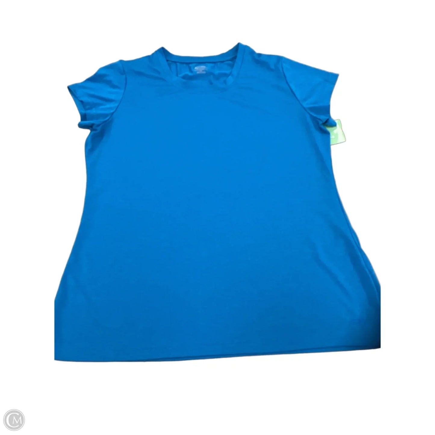 Top Short Sleeve By Champion In Blue, Size: L