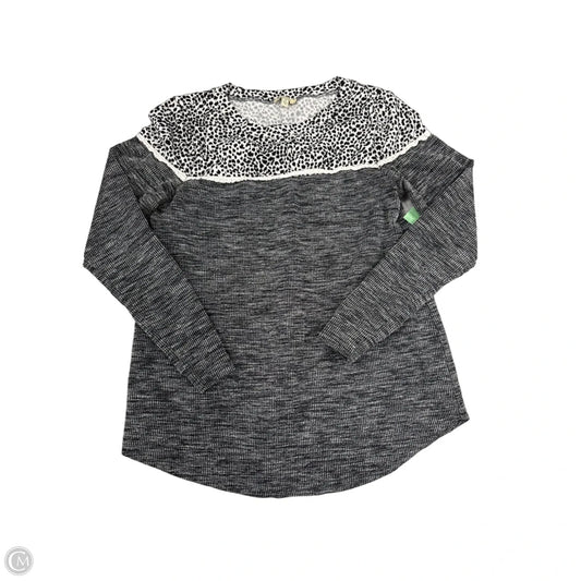 Top Long Sleeve By Kori America In Grey, Size: S