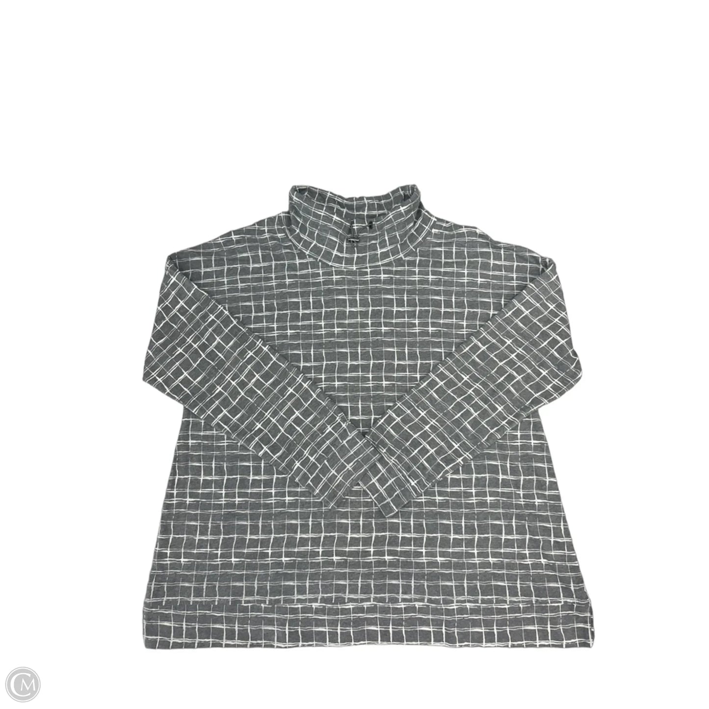 Top Long Sleeve By Cme In Grey, Size: Xl