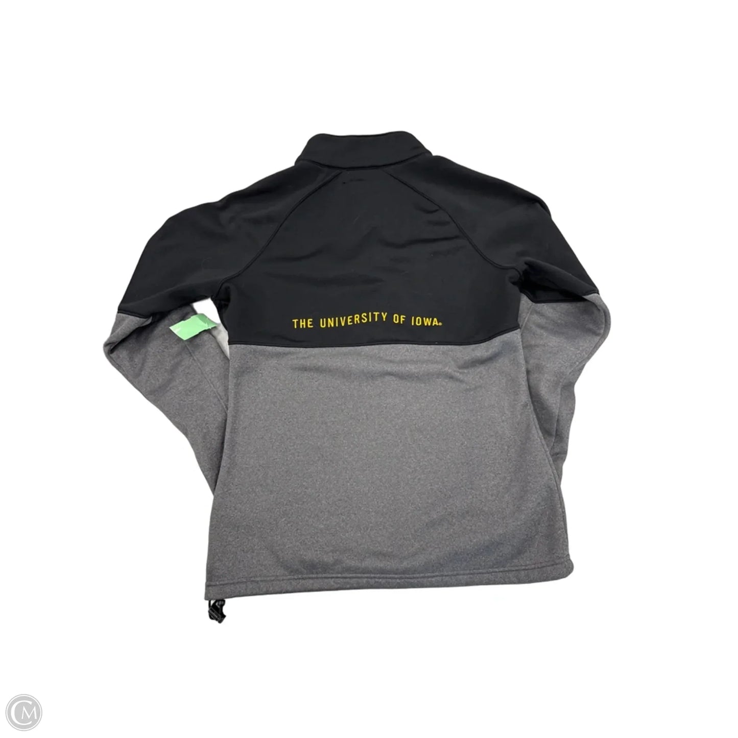Sweatshirt Collar By Under Armour In Black & Grey, Size: S