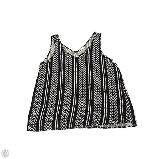 Tank Top By Tribal In Black & White, Size: L