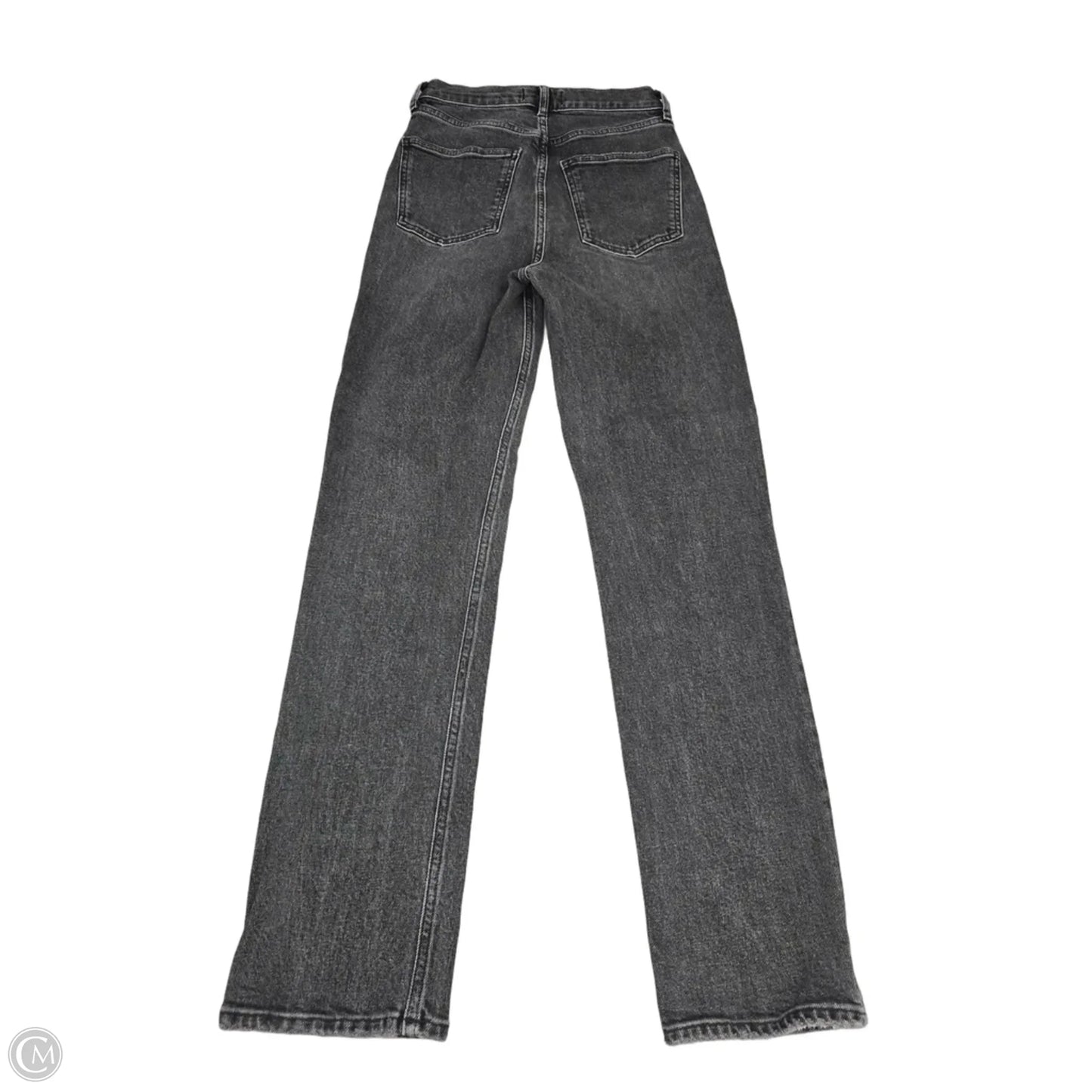Jeans Straight By Agolde In Black Denim, Size: 00