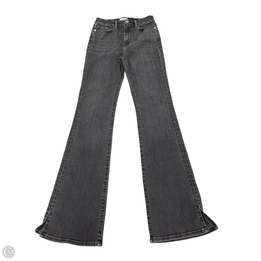 Jeans Boot Cut By Frame In Black Denim, Size: 4