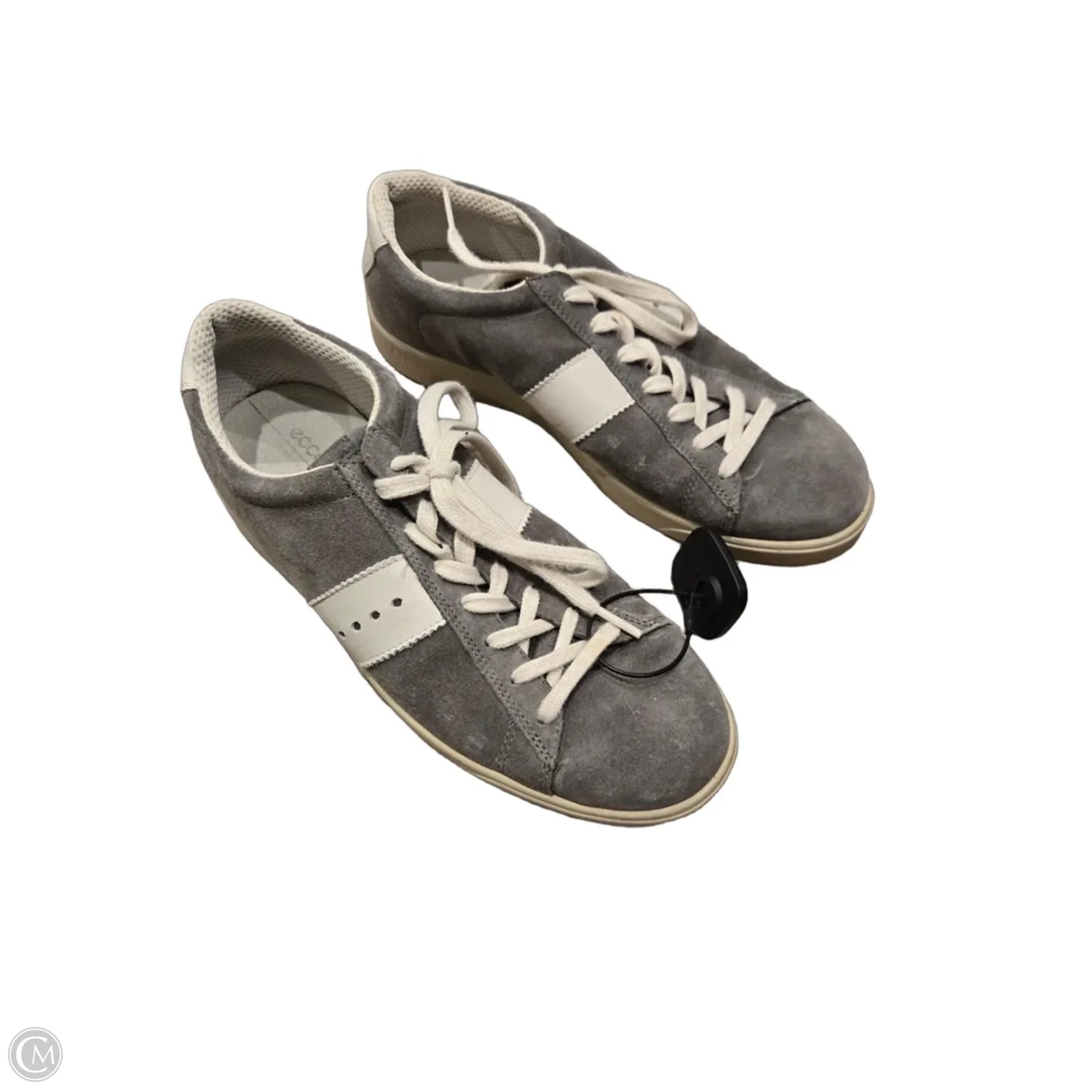 Shoes Flats By Ecco In Grey, Size: 10