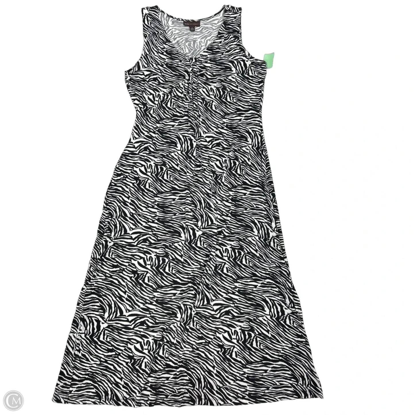 Dress Casual Maxi By Dana Buchman In Zebra Print, Size: L