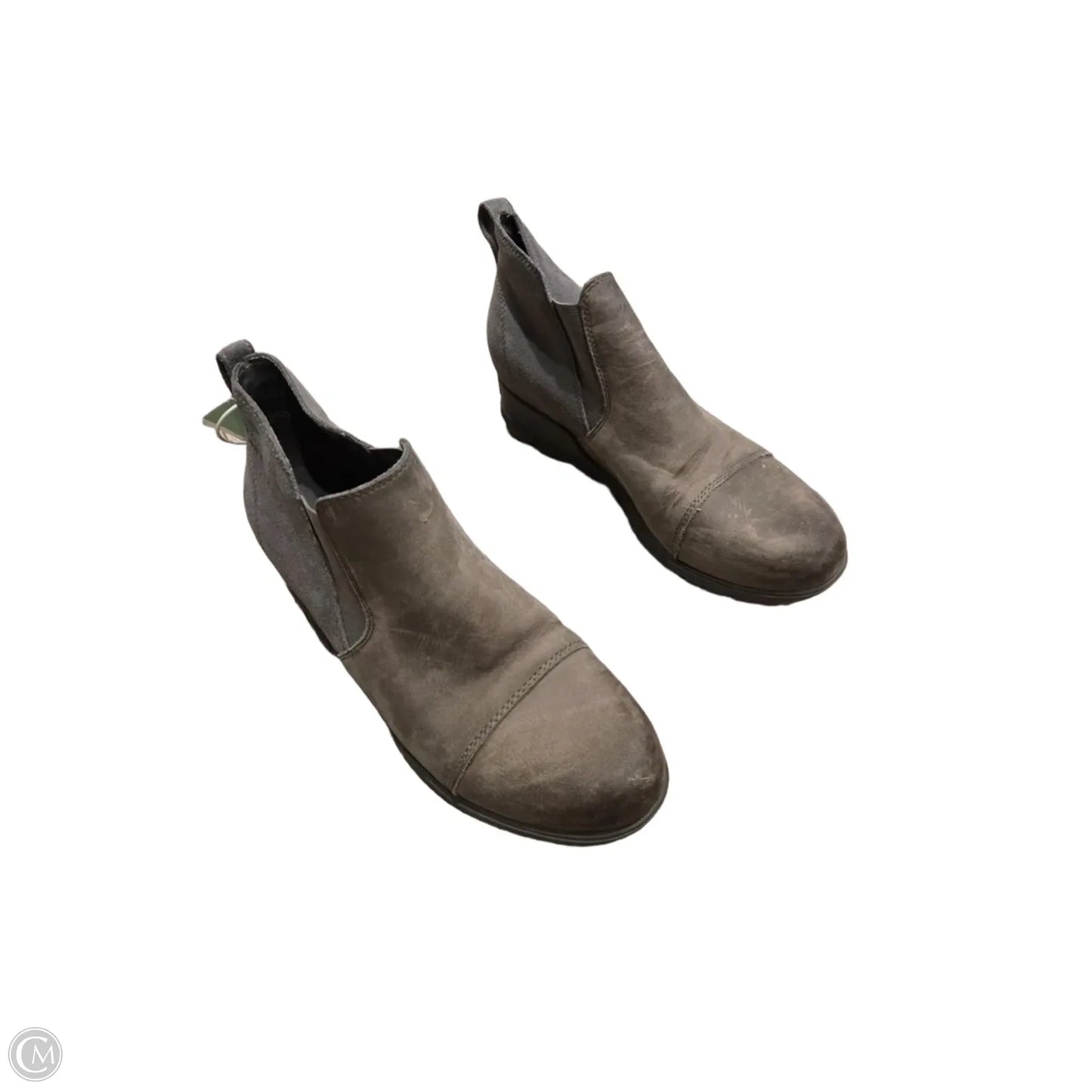 Boots Ankle Heels By Sorel In Grey, Size: 10.5