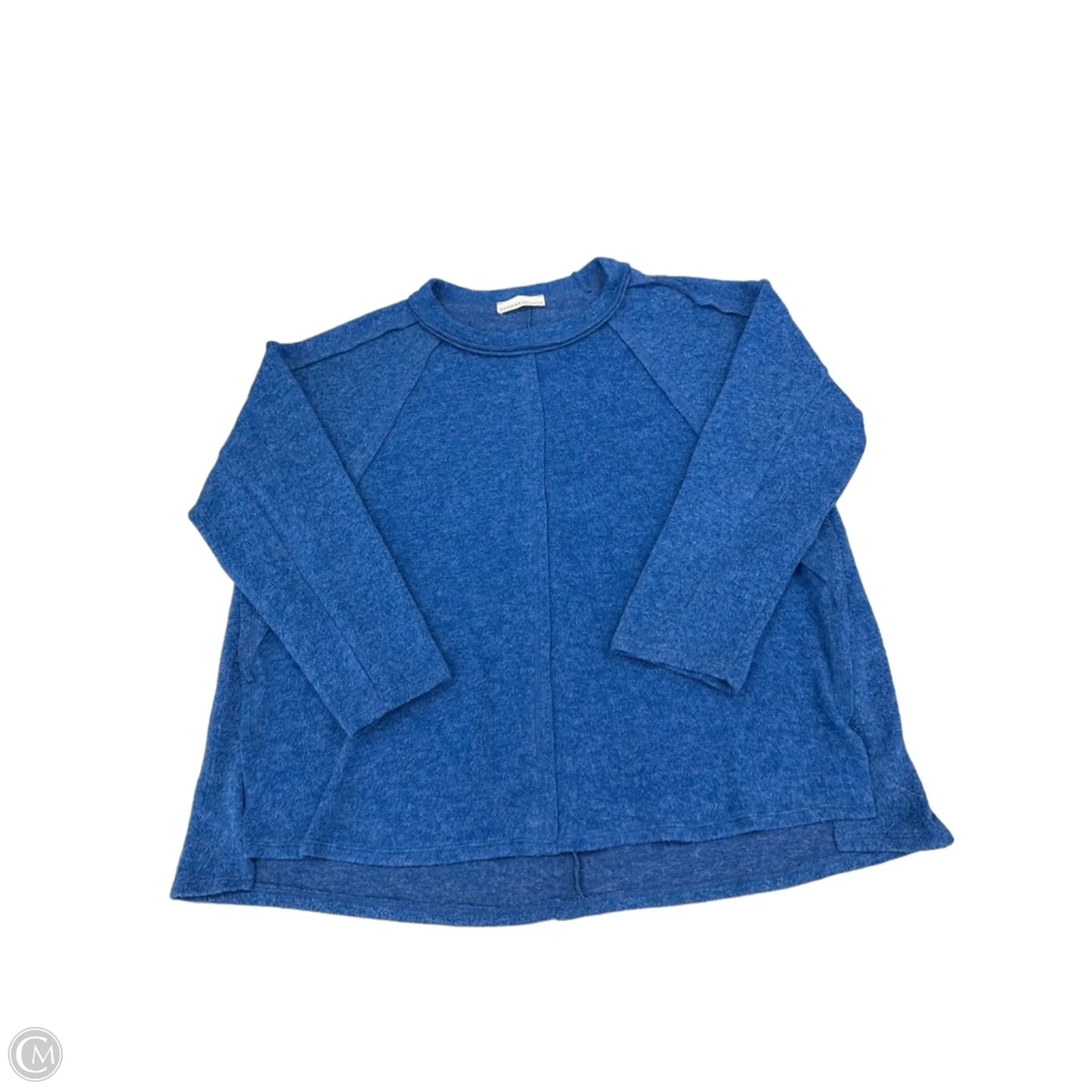 Top Long Sleeve By Zenana In Blue, Size: Xl