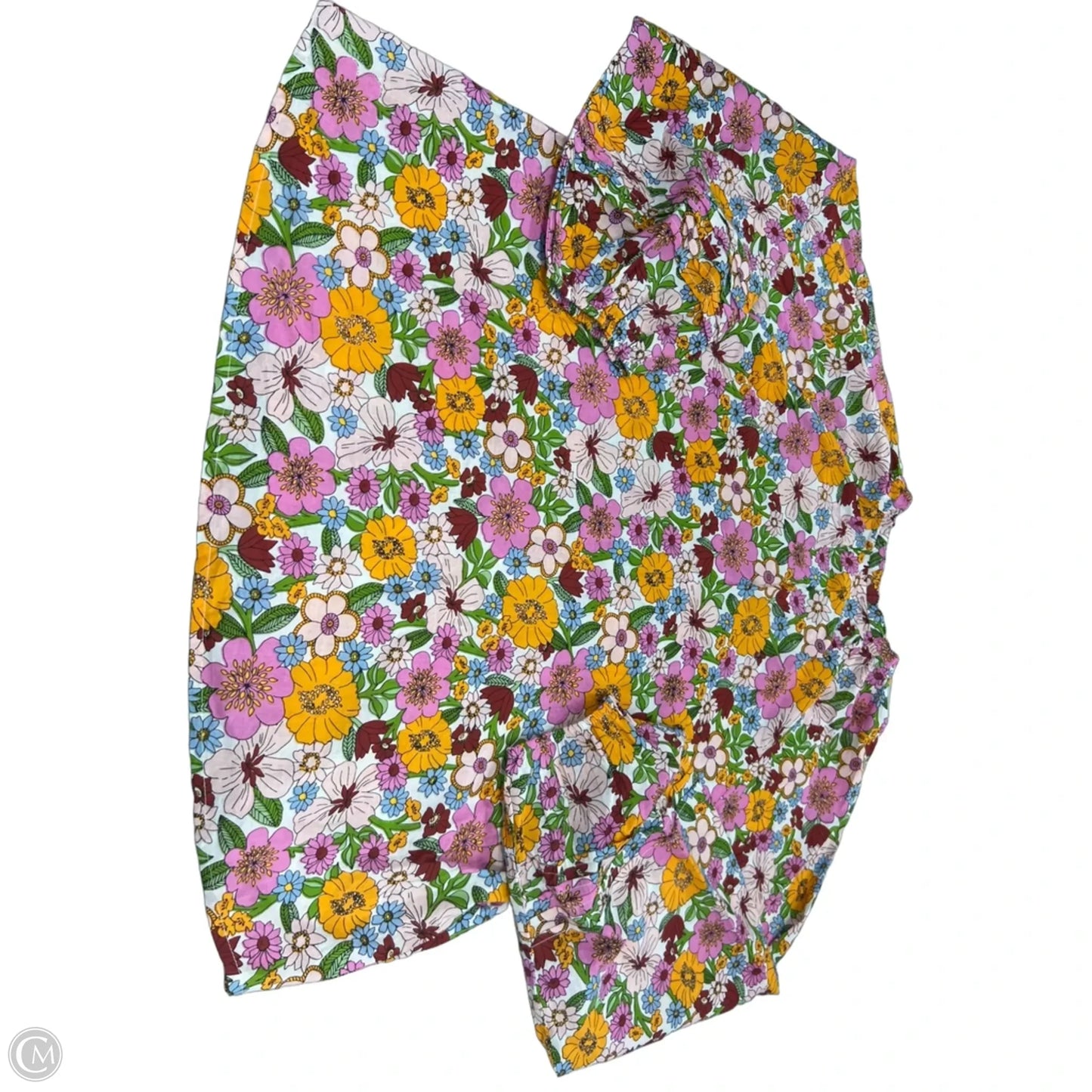 Top Long Sleeve By Cme In Floral Print, Size: L