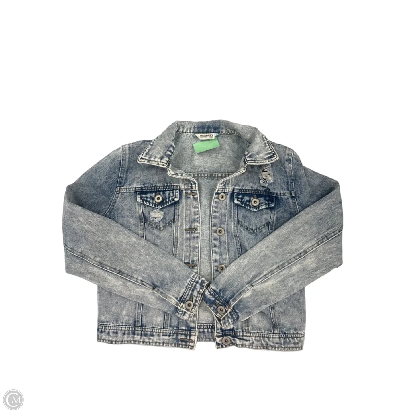 Jacket Denim By Highway In Blue, Size: S